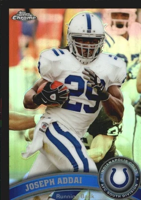 2011 Topps Chrome Black Refractors #54 Joseph Addai /299 - FB - Image 1 of 2