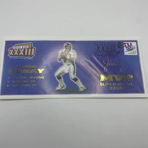 1999 John Elway Broncos Super Bowl 33 XXXIII MVP Gedenkumschlag gestempelt - Bild 1 von 5