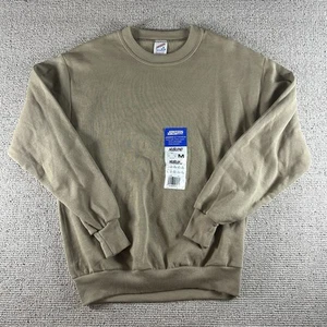Vintage Jerzees Rundhalsausschnitt Herren Medium Beige NuBlend 90er Neu mit Etikett Blank Essentials USA - Bild 1 von 6