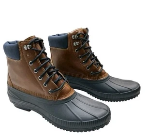 Tommy Hilfiger Duck Boots Mens 7 Navy Blue Colins 2 Round Toe Waterproof  - Picture 1 of 6