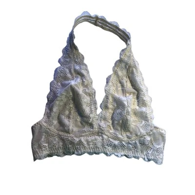 Intimately Free People cream lace bralette neutral wireless lined halter XS - Image 1 of 4