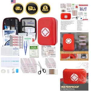 Emergency Supplies Kit 276pcs Portable Waterproof First Aid Kit for Travel Ca... - Picture 1 of 9