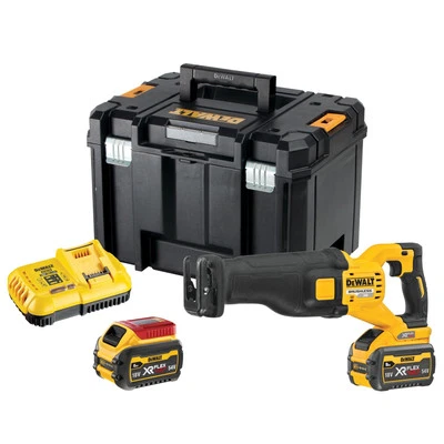 Dewalt DCS389X2 XR FlexVolt 54v Reciprocating Saw Kit 2 x 9.0ah Batteries - Image 1 of 4