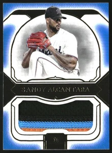 2024 Topps Definitive Collection Jumbo Relics Blue #DJRCSA Sandy Alcantara /30 - Bild 1 von 2