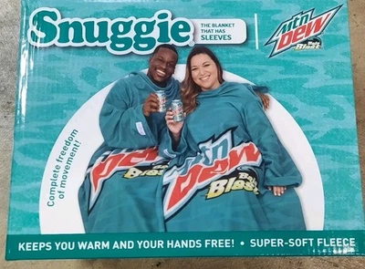 Mountain Dew Baja Blast Snuggie Fleece Blanket with Sleeves - Image 1 of 4