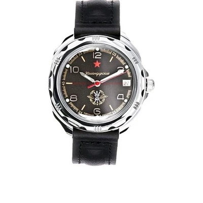 Vostok Komandirskie 2414 211296 russo militare orologio meccanico - Immagine 1 di 4
