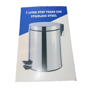 Badezimmer Mülleimer - freistehender Edelstahl/polierter Edelstahl - Bild 1 von 3