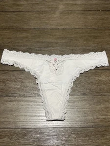 Victoria’s Secret Dream Angels glatte Spitze Tanga Höschen grau X-Large neu mit Etikett - Bild 1 von 12