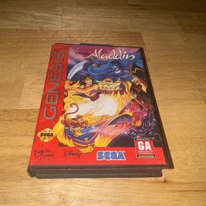 Disney's Aladdin (Sega Genesis, 1993) TESTED AUTHENTIC No Manual - Picture 1 of 4