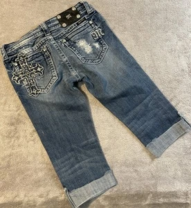 MISS ME - Damen Mid-Rise Stretch Crop Jeans - JE5340C2 - Gr.27 (passt 30) - Bild 1 von 8