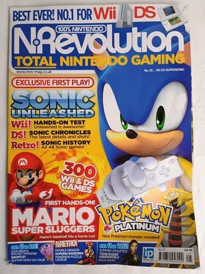 Nintendo NRevolution # 25 September 2008 Wii Sonic The Hedgehog UK  - Image 1 of 2