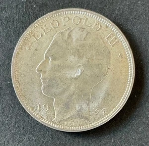 Belgique - Léopold III - Superbe  20 francs 1934  en Argent -  position A - Picture 1 of 2