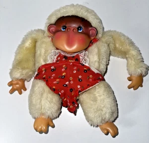 VTG Commonwealth Rubber Face Chest Monkey Gorilla Thumbsucker Nose Picker Plush - Picture 1 of 9