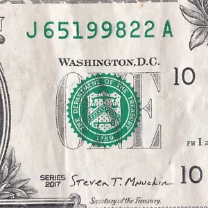 June 5 February 2 1998 Birthday Anniversary Date Note $1 Dollar Bill 2017 - Picture 1 of 3