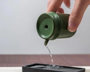 Gotador de agua de pintura caligrafía con forma de bambú para tonificación de tinta de piedra de tinta - Imagen 1 de 4