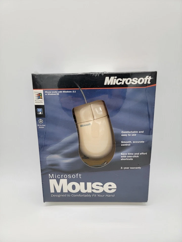 Microsoft Windows 95/3.1 2 Button Mouse