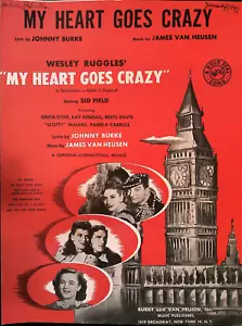 Il mio cuore impazzisce dal film "Il mio cuore impazzisce" Burke/Van Heusen 1946 - Foto 1 di 1