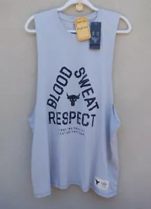 Under Armour Project Rock Herren RESPECT grau abgeschnitten ärmelloses Tanktop - 2XL - Bild 1 von 7