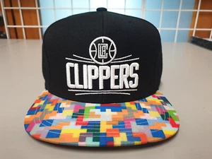 Mitchell & Ness NBA Los Angeles Clippers Team Logo Custom 2Tone Snapback Cap Hat - Picture 1 of 5