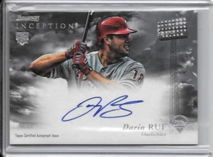 2013 Darin Ruf Rookie Autograph Baseball Card RA-DR Bowman Philadelphia Phillies - Imagen 1 de 2