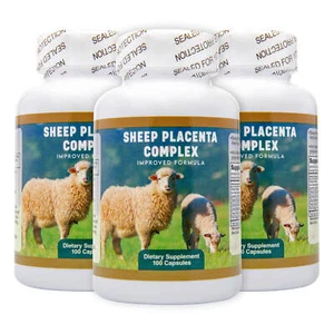 3 x Sheep Placenta + Fish Collagen 100 Caps - Picture 1 of 4