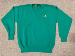 Vintage Blarney Castle Knitwear Ireland Sweater XXL Embroidered Green Shamrock - Picture 1 of 4