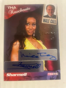 2009 TRISTAR TNA Knockouts Sharmell/Mike Tenay Male Call Dual Autographs /40 SSP - Picture 1 of 2