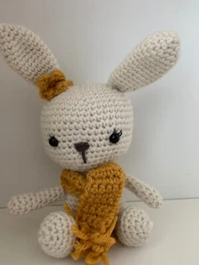 Osterhase ❤️Amigurumi Hase aus Alpaka*Häkel Hase mit Schal *100% Handmade - Bild 1 von 3