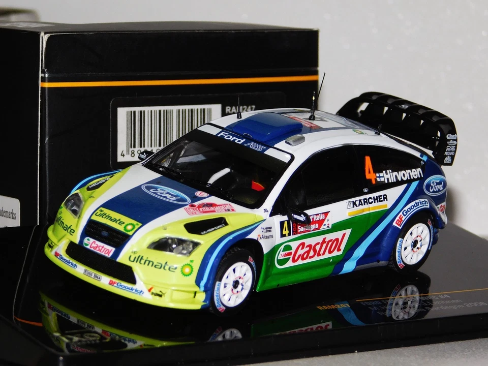 FORD FOCUS WRC #4 HIRVONEN RALLY ITALY SARDEGNA 2006 IXO RAM247 1:43 - Immagine 1 di 1