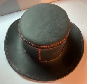 De colección Juegos con disfraces Gamuza Cuero Steampunk Sombrero Sombrerero Loco Disfraz Ropa Halloween En muy buena condición - Imagen 1 de 9