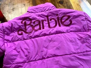 NEW NWT Barbie Womens Puffer Jacket Pink XL - Picture 1 of 6