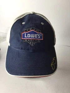 Jimmy Johnson Nascar Hat #48 Lowe’s Racing Blue/tan Strap Back New/tag - Picture 1 of 6