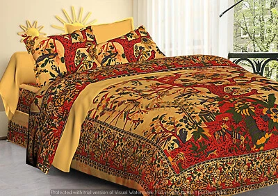 Juego boho funda nórdica cubierta árbol de la vida hecha a mano india Doona Foto 1 de 3