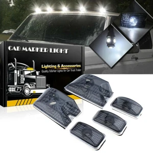 Smoke Roof Running marker light +T10 White Bulbs Assembly for Hummer H2 03-09 - Picture 1 of 8