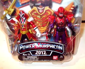 2012 Power Rangers Samurai Spielzeug 4,5 Zoll RED & MOOGER Morphicon 2er-Pack Bandai NEU - Bild 1 von 3