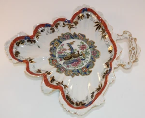 Masons Ironstone Brown Geese Triangular Serving Dessert Dish c1830 Lot D VGC - Picture 1 of 6