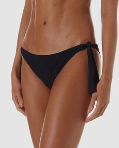 $117 Melissa Odabash Women's Black Rome Side-Tie Bikini Bottom Size IT 40/ US 8 - Picture 1 of 2