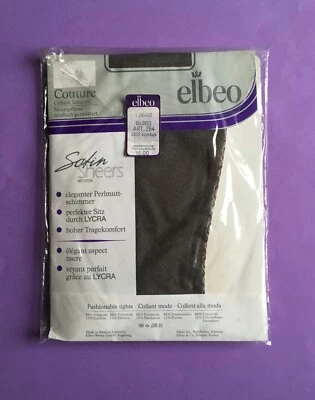 Vintage Nylonstrumpfhose elbeo Couture, BAMBUS/3850, I 38-40 - Bild 1 von 4