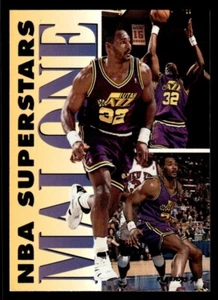 1993-94 Fleer NBA Superstars Karl Malone #10 Utah Jazz - Picture 1 of 2