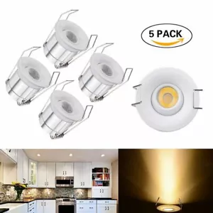 5x 1W LED Einbaustrahler Minispot Einbauleuchte Spot Mini Einbau Strahler Set - Bild 1 von 9