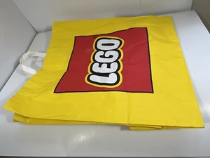 LEGO Store Retail Paper Shopping Bag Yellow 19” X 17.5” X 6.75, Pre-Owned. - Picture 1 of 5
