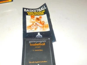ATARI - BASKETBALL GAME W/INSTRUCTION BOOKLET - TESTED GOOD - L252A - Picture 1 of 1