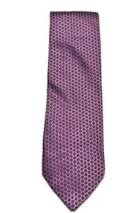 $89.50 Isaak Mizrahi New York Men's Octagon Neat Silk Necktie, Purple - Picture 1 of 1