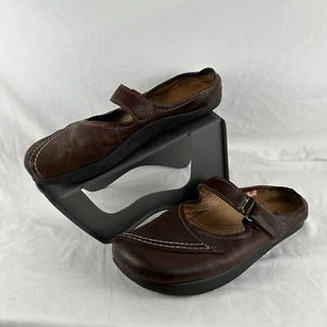 Earth Donna Ochre Brown Comfort Shoes Mary Jane Flat Comfort Size 9B - Picture 1 of 19
