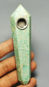 Natürlicher AMAZONIT Quarz Kristall Stab Pfeife - Bild 1 von 12