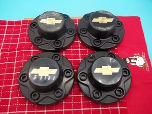4 - CHEVY 1500 2500 SUBURBAN 6 LUG OEM WHEEL CENTER CAP BLACK 15550420-B (MN-6) - Picture 1 of 3