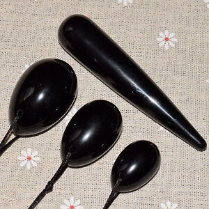3 pcs/set Natural Black Obsidian Yoni Eggs Kegel Exercise &1pc massage tool SPA