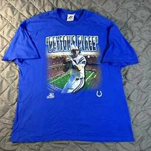 VINTAGE Logo Athletic Indianapolis Colts Shirt Mens XL Blue Peyton Manning NFL - Picture 1 of 8
