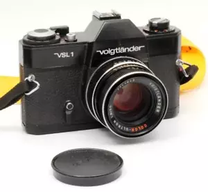 Vintage Voigtlander Black VSL1 BM SLR with 50mm f1.8 Color-Ultron Bayonet Mount - Picture 1 of 12