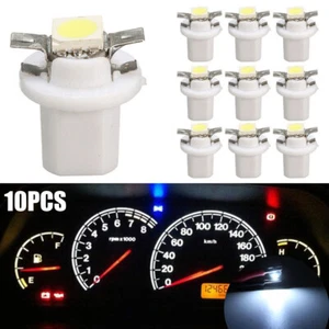 10pcs T5 B8.5D Bright LED Lamp Light Car Panel Gauge Dash Bulb Instrument Light - Picture 1 of 20